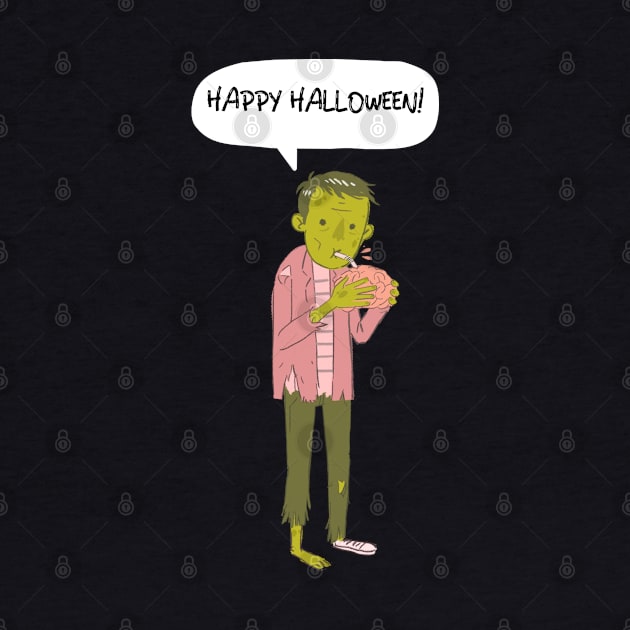 Happy Halloween from Mr. Zombie by Dodo&FriendsStore